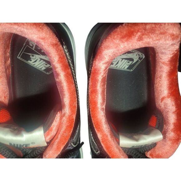 Men's Size 8.5 Nike Air Force 1 Low PRM H-Town Houston  Sneakers Shoes Black Red - Picture 7 of 15